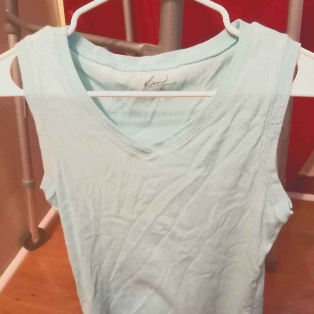 Blue dress tank